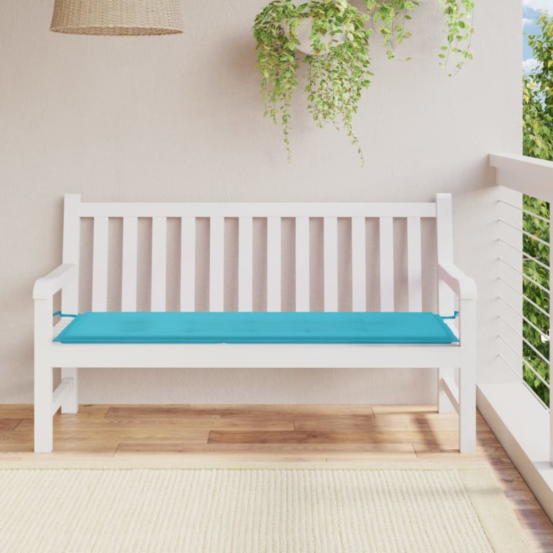 vidaXL Cojín para banco de jardín tela Oxford turquesa 150x50x3 cm vidaXL Cojín para banco de jardín tela Oxford turquesa 150x50x3 cm
