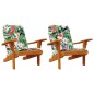vidaXL Cojines para silla Adirondack 2 uds tela Oxford multicolor vidaXL Cojines para silla Adirondack 2 uds tela Oxford multicolor