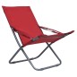 vidaXL Sillas de playa plegables 2 unidades tela rojo vidaXL Sillas de playa plegables 2 unidades tela rojo