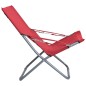 vidaXL Sillas de playa plegables 2 unidades tela rojo vidaXL Sillas de playa plegables 2 unidades tela rojo