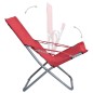 vidaXL Sillas de playa plegables 2 unidades tela rojo vidaXL Sillas de playa plegables 2 unidades tela rojo