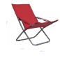 vidaXL Sillas de playa plegables 2 unidades tela rojo vidaXL Sillas de playa plegables 2 unidades tela rojo