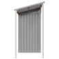 vidaXL Cobertizo jardín tejado alargado acero gris 277x110,5x181 cm vidaXL Cobertizo jardín tejado alargado acero gris 277x110,5x181 cm