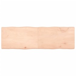 vidaXL Tablero de mesa madera maciza borde natural 160x50x(2-6) cm