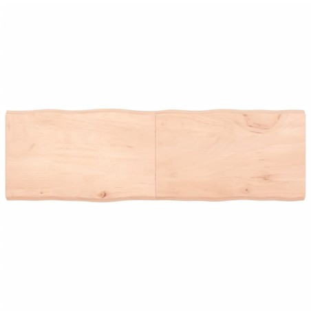 vidaXL Tablero de mesa madera maciza borde natural 160x50x(2-6) cm