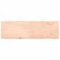 vidaXL Tablero de mesa madera maciza borde natural 160x50x(2-6) cm