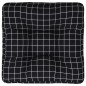 vidaXL Cojín para palés tela a cuadros negro 50x50x12 cm vidaXL Cojín para palés tela a cuadros negro 50x50x12 cm