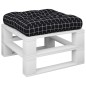 vidaXL Cojín para palés tela a cuadros negro 50x50x12 cm vidaXL Cojín para palés tela a cuadros negro 50x50x12 cm