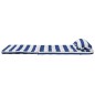 vidaXL Cojines silla Adirondack 2 uds tela Oxford a rayas azul blanco