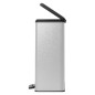 Curver Papelera de pedal doble Deco plateado 26L+26L Curver Papelera de pedal doble Deco plateado 26L+26L