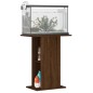 vidaXL Soporte acuario madera ingeniería marrón roble 60,5x36x72,5 cm