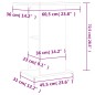 vidaXL Soporte acuario madera ingeniería marrón roble 60,5x36x72,5 cm