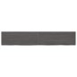 vidaXL Estante pared madera roble tratada marrón oscuro 220x40x(2-4)cm