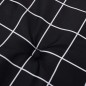 vidaXL Cojines para silla con respaldo bajo 2 uds tela a cuadros negro vidaXL Cojines para silla con respaldo bajo 2 uds tela a cuadros negro
