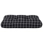 vidaXL Cojín para palés tela a cuadros negro 60x40x12 cm vidaXL Cojín para palés tela a cuadros negro 60x40x12 cm