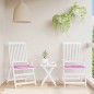 vidaXL Cojines de silla de jardín 2 uds tela rosa 40x40x3 cm vidaXL Cojines de silla de jardín 2 uds tela rosa 40x40x3 cm