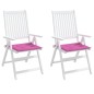vidaXL Cojines de silla de jardín 2 uds tela rosa 40x40x3 cm vidaXL Cojines de silla de jardín 2 uds tela rosa 40x40x3 cm