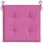 vidaXL Cojines de silla de jardín 2 uds tela rosa 40x40x3 cm vidaXL Cojines de silla de jardín 2 uds tela rosa 40x40x3 cm