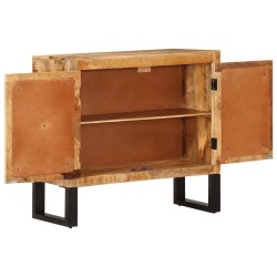 vidaXL Aparador de madera maciza de mango y metal 80x30x71 cm