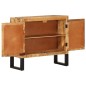 vidaXL Aparador de madera maciza de mango y metal 80x30x71 cm