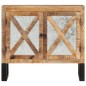 vidaXL Aparador de madera maciza de mango y metal 80x30x71 cm