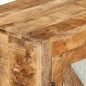 vidaXL Aparador de madera maciza de mango y metal 80x30x71 cm