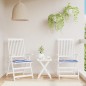 vidaXL Cojines silla jardín 2 uds tela a rayas azul y blanco 40x40x3cm vidaXL Cojines silla jardín 2 uds tela a rayas azul y blanco 40x40x3cm