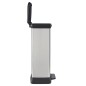 Curver Papelera de pedal doble Deco plateado 23L + 23L Curver Papelera de pedal doble Deco plateado 23L + 23L