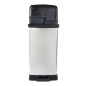 Curver Papelera de pedal doble Deco plateado 23L + 23L Curver Papelera de pedal doble Deco plateado 23L + 23L