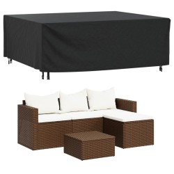vidaXL Cubierta de muebles de jardín 420D impermeable 200x160x70 cm