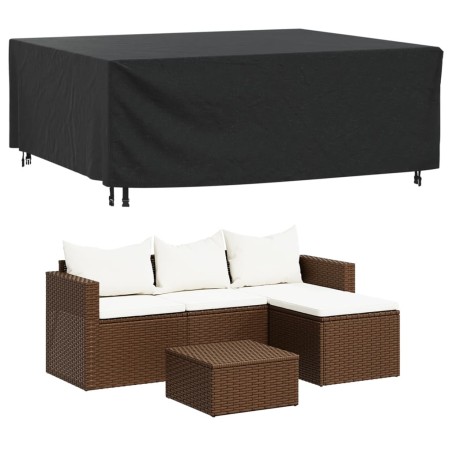 vidaXL Cubierta de muebles de jardín 420D impermeable 200x160x70 cm