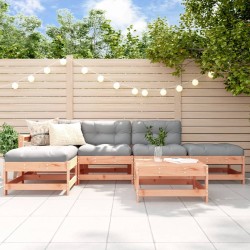 vidaXL Juego de muebles de jardín 6 pzas madera maciza abeto Douglas