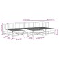 vidaXL Juego de muebles de jardín 7 piezas madera maciza de pino negro vidaXL Juego de muebles de jardín 7 piezas madera maciza de pino negro