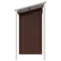 vidaXL Cobertizo jardín tejado alargado acero marrón 277x110,5x181 cm vidaXL Cobertizo jardín tejado alargado acero marrón 277x110,5x181 cm