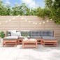 vidaXL Juego de muebles de jardín 7 pzas madera maciza abeto Douglas vidaXL Juego de muebles de jardín 7 pzas madera maciza abeto Douglas