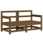 vidaXL Juego de muebles jardín 7 pzas madera maciza pino marrón miel vidaXL Juego de muebles jardín 7 pzas madera maciza pino marrón miel