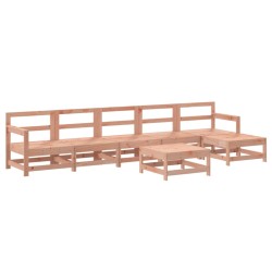 vidaXL Juego de muebles de jardín 7 pzas madera maciza abeto Douglas