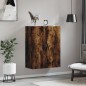 vidaXL Armario de pared madera ingeniería roble ahumado 69,5x34x90 cm vidaXL Armario de pared madera ingeniería roble ahumado 69,5x34x90 cm