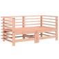 vidaXL Juego de muebles de jardín 7 pzas madera maciza abeto Douglas