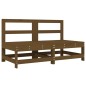 vidaXL Juego muebles de jardín 8 pzas madera maciza pino marrón miel vidaXL Juego muebles de jardín 8 pzas madera maciza pino marrón miel