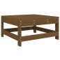 vidaXL Juego muebles de jardín 8 pzas madera maciza pino marrón miel vidaXL Juego muebles de jardín 8 pzas madera maciza pino marrón miel