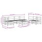 vidaXL Juego muebles de jardín 8 pzas madera maciza pino marrón miel vidaXL Juego muebles de jardín 8 pzas madera maciza pino marrón miel