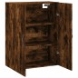 vidaXL Armario de pared madera ingeniería roble ahumado 69,5x34x90 cm vidaXL Armario de pared madera ingeniería roble ahumado 69,5x34x90 cm