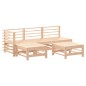 vidaXL Juego de sofás de jardín 5 piezas madera maciza de pino vidaXL Juego de sofás de jardín 5 piezas madera maciza de pino