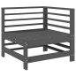 vidaXL Juego de sofás de jardín 5 piezas madera maciza de pino gris vidaXL Juego de sofás de jardín 5 piezas madera maciza de pino gris