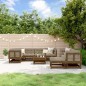 vidaXL Juego muebles de jardín 10 pzas madera maciza pino marrón miel vidaXL Juego muebles de jardín 10 pzas madera maciza pino marrón miel