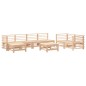 vidaXL Juego de muebles de jardín 8 piezas madera maciza de pino vidaXL Juego de muebles de jardín 8 piezas madera maciza de pino
