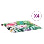 vidaXL Cojines para silla de jardín 4 uds tela multicolor 40x40x3 cm vidaXL Cojines para silla de jardín 4 uds tela multicolor 40x40x3 cm