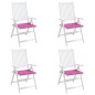 vidaXL Cojines para silla de jardín 4 uds tela rosa 50x50x3 cm vidaXL Cojines para silla de jardín 4 uds tela rosa 50x50x3 cm