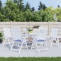 vidaXL Cojines silla jardín 6 uds tela a rayas azul y blanco 40x40x3cm vidaXL Cojines silla jardín 6 uds tela a rayas azul y blanco 40x40x3cm